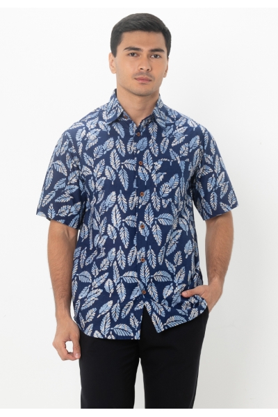 TUSCA MEN | Nuansa Batik Kemeja in Blue