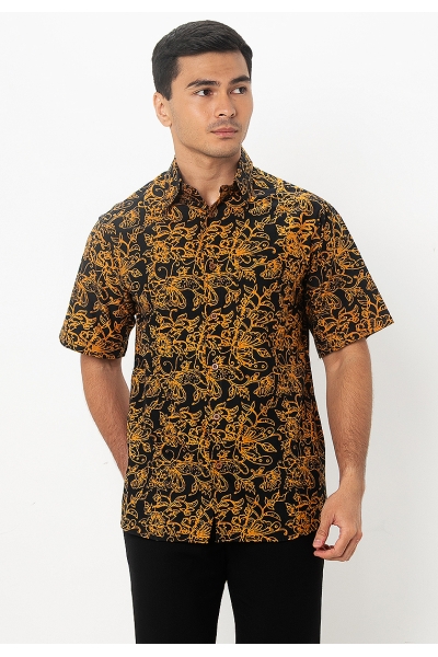 TUSCA MEN | Nuansa Batik Kemeja in Mustard