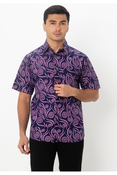 TUSCA MEN | Nuansa Batik Kemeja in Blue