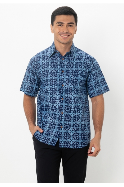 TUSCA MEN | Nuansa Batik Kemeja in Baby Blue