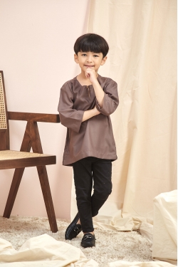 TUSCA KIDS | Alexander Kids Classic Kurta in Brown