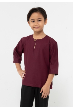 TUSCA KIDS | Alexander Kids Classic Kurta in Burgundy