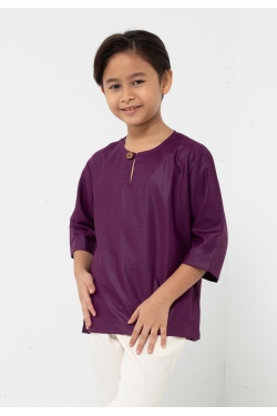 TUSCA KIDS | Alexander Kids Classic Kurta in Deep Purple