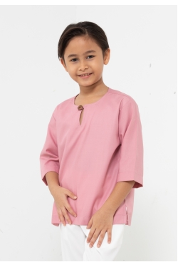 TUSCA KIDS | Alexander Kids Classic Kurta in Dusty Pink