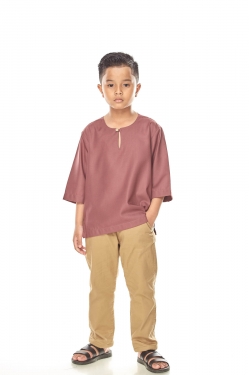 TUSCA KIDS | Alexander Kids Classic Kurta in Dusty Purple