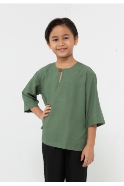 TUSCA KIDS | Alexander Kids Classic Kurta in Lime Green