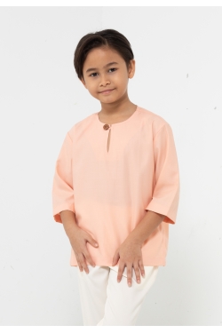 TUSCA KIDS | Alexander Kids Classic Kurta in Pastel Orange