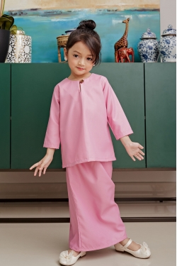 TUSCA KIDS : Dania Kids Kurung Kedah in Dusty Pink