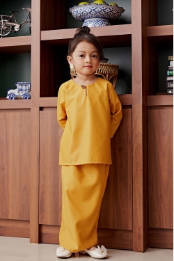 TUSCA KIDS : Dania Kids Kurung Kedah in Mustard