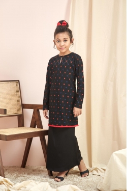 TUSCA KIDS : Millie Kids Kurung Modern in Black