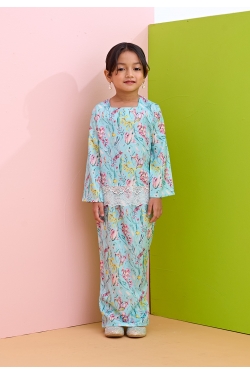 TUSCA KIDS : Sara Kids Kurung Mini in Mint Green