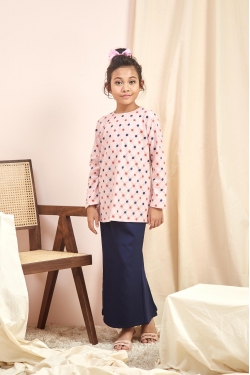 TUSCA KIDS : Scarlett Kids Kurung Mini in Pink