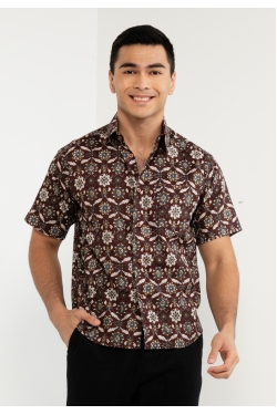 TUSCA MEN | Agra Kemeja in Dark Brown