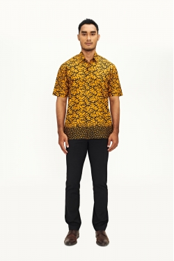 TUSCA MEN | Eusoff Classic Batik Kemeja in Yellow