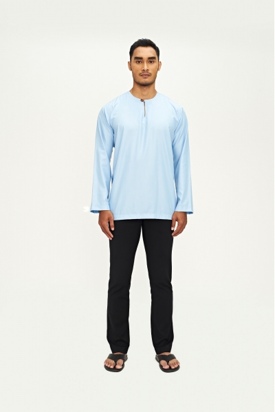 TUSCA MEN | Leon Classic Kurta in Baby Blue