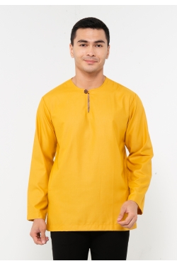 TUSCA MEN | Leon Long Sleeves Classic Kurta in Mustard