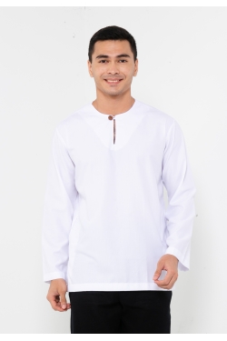 TUSCA MEN | Leon Long Sleeves Classic Kurta in White