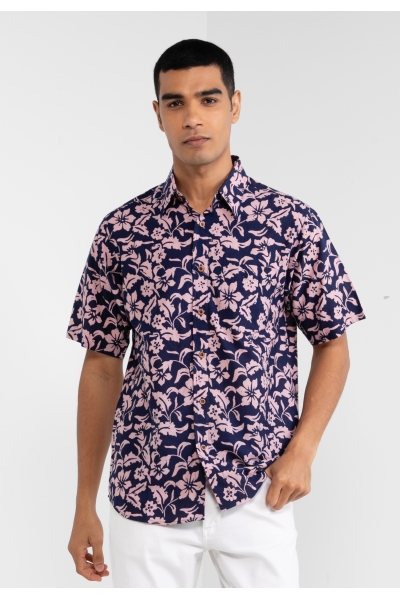 TUSCA MEN | Nuansa Batik Kemeja in Dark Blue