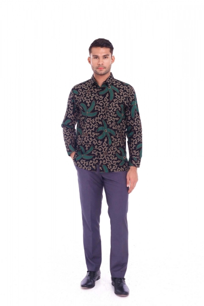 TUSCA MEN | Zayn Classic Batik Kemeja in Black
