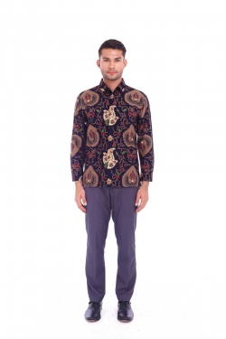 TUSCA MEN | Zayn Classic Batik Kemeja in Black