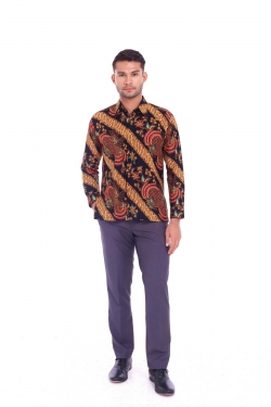 TUSCA MEN | Zayn Classic Batik Kemeja in Black