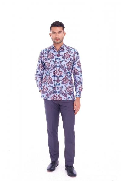 TUSCA MEN | Zayn Classic Batik Kemeja in Grey