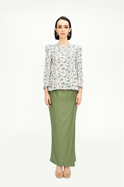 TUSCA WOMEN: Joanna Kurung Mini in Lime Green TUSCA WOMEN: Joanna Kurung Mini in Lime Green